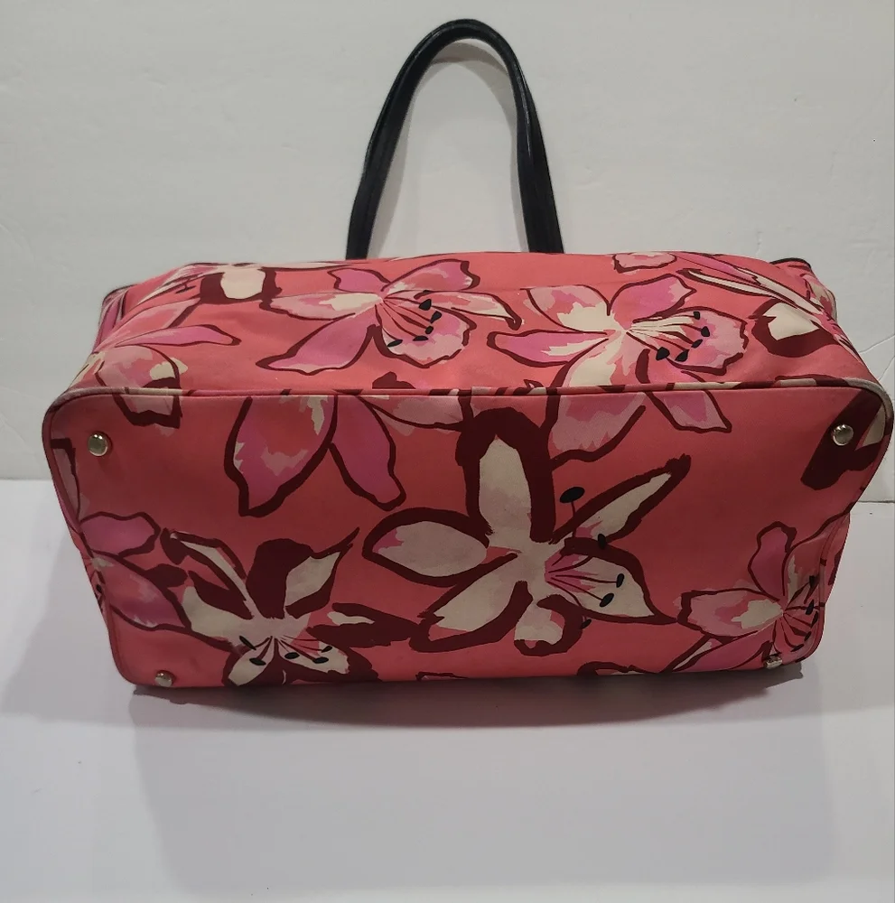 Kate Spade Floral Pink Diaper Tote Bag 19×13×7 in.